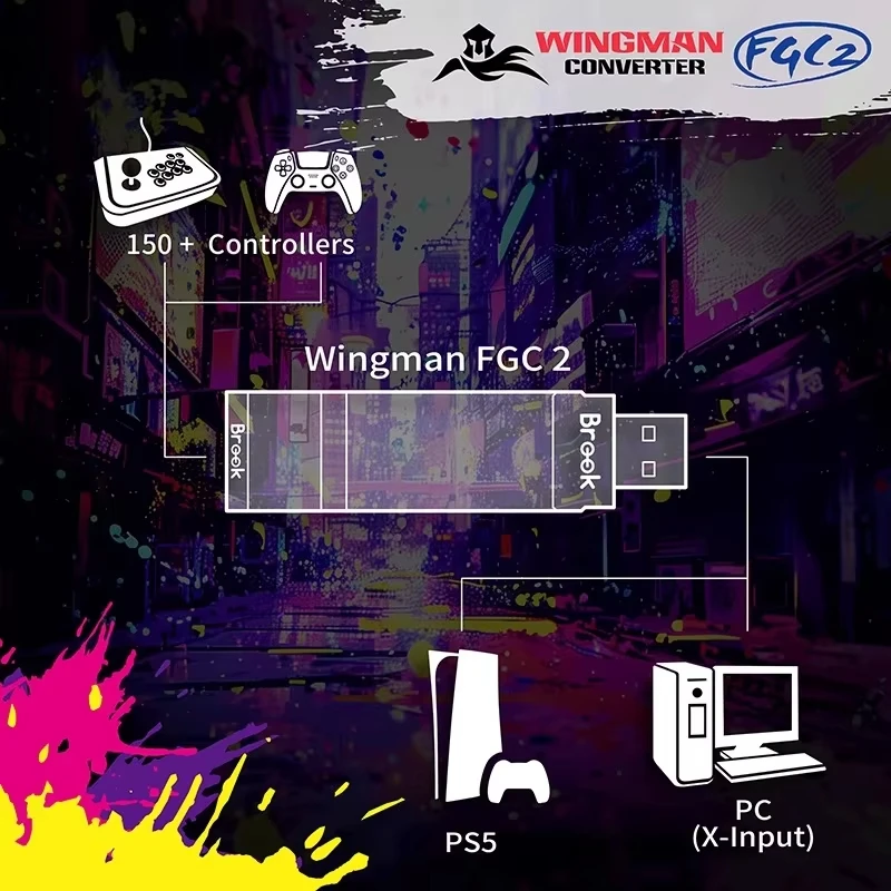Фото Wingman FGC 2 Native PS5 Converter N Switch/ПК/Arcade Stick Controller для PS5/Windows PC №2