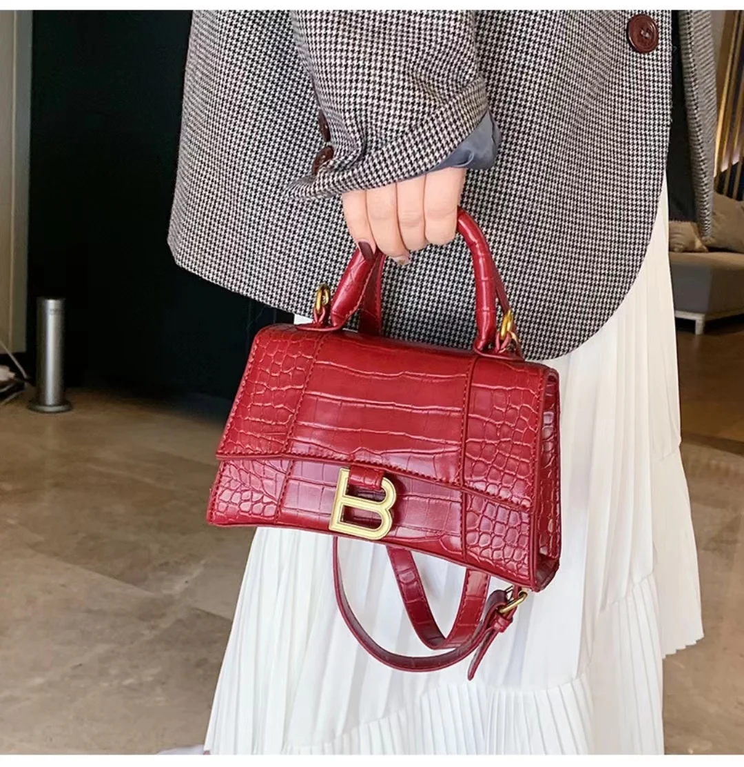 New Korean Alligator High-Quality Leather Fashion Women's Handbag Four Seasons Shopping Travel Large Capacity Shoulder Bag