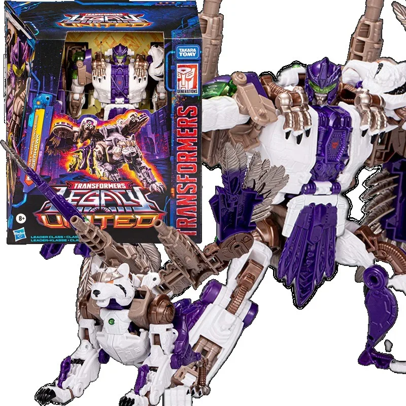 Фото 【В наличии】Фигурка Hasbro Transformers Legacy United Leader Class Beast Wars Tigerhawk, игрушка-подарок №3