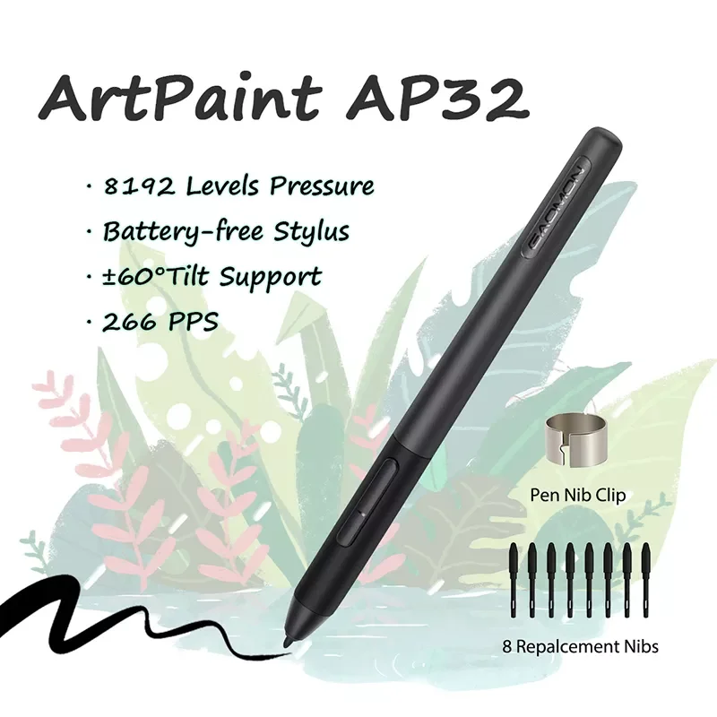 

2023 GAOMON M10K PRO 10 * 6.25'' Graphic Pen Tablet Drawing Board with 8192 Pressure Battery-Free Stylus Support Android