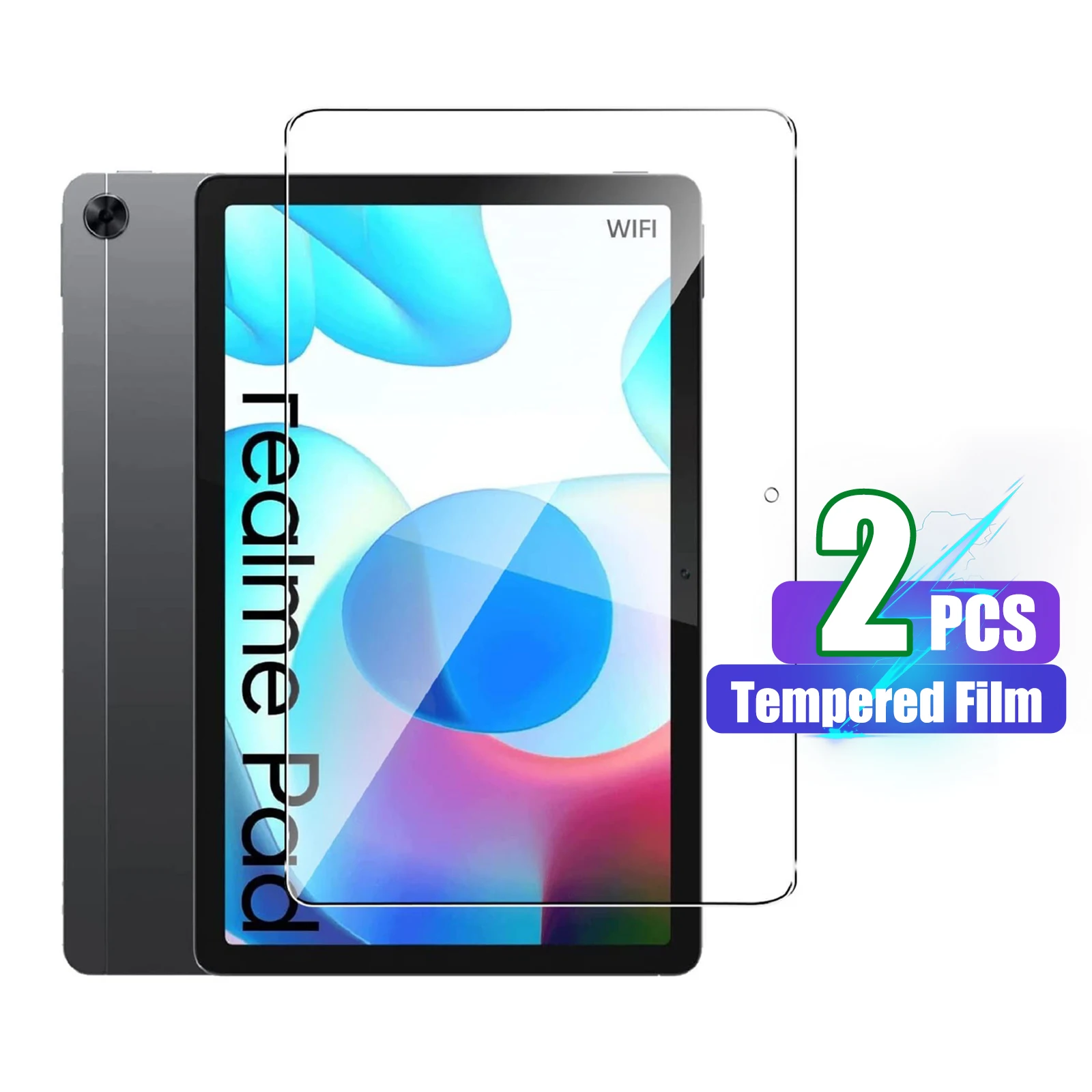 

2PCS Realme Pad 10.4'' Tablet Screen Protector 9H Hardness Tempered Glass Protector Tempered Film for Realme Pad 10.4 Inch 2021