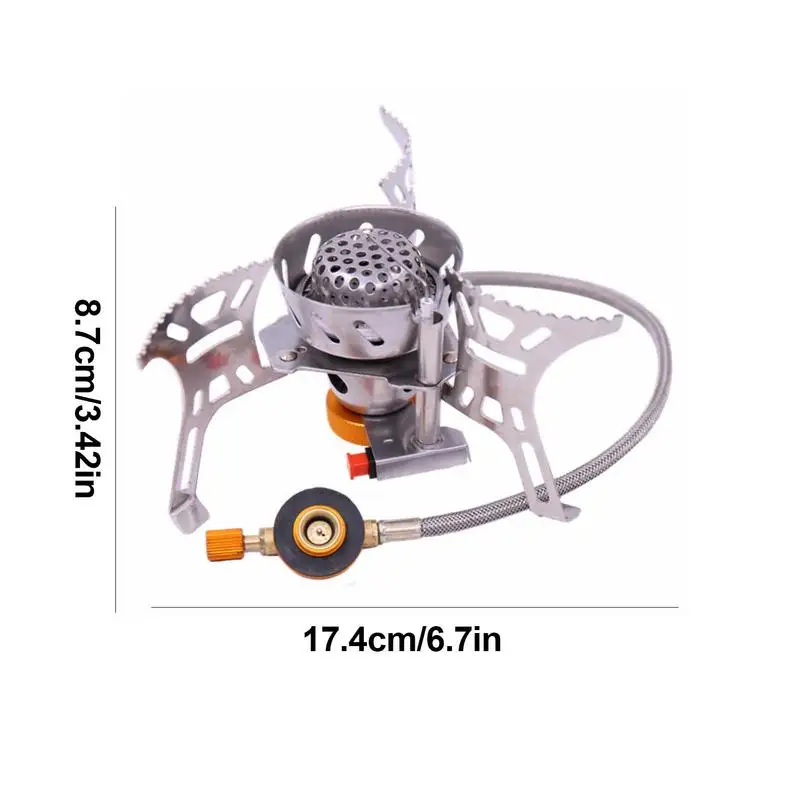 Туристическая горелка 3900 Вт портативная ветрозащитная для кемпинга пешего
