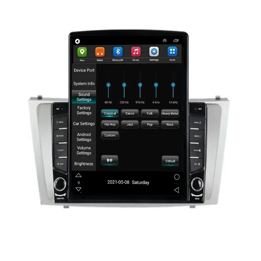 Автомобильный радиоприемник Tesla Style 2Din Android 13 для TOYOTA CAMRY 2009-2011 Мультимедийный