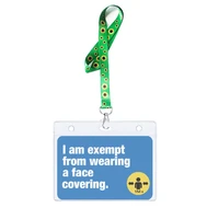 mask exemption hidden disability lanyards mask free neck lanyard badge holders