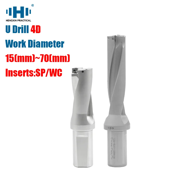 HENGXIN SP Series WC Тип HSS U сверло укусов вставка 15 мм 70 Глубина 4D фотометрический