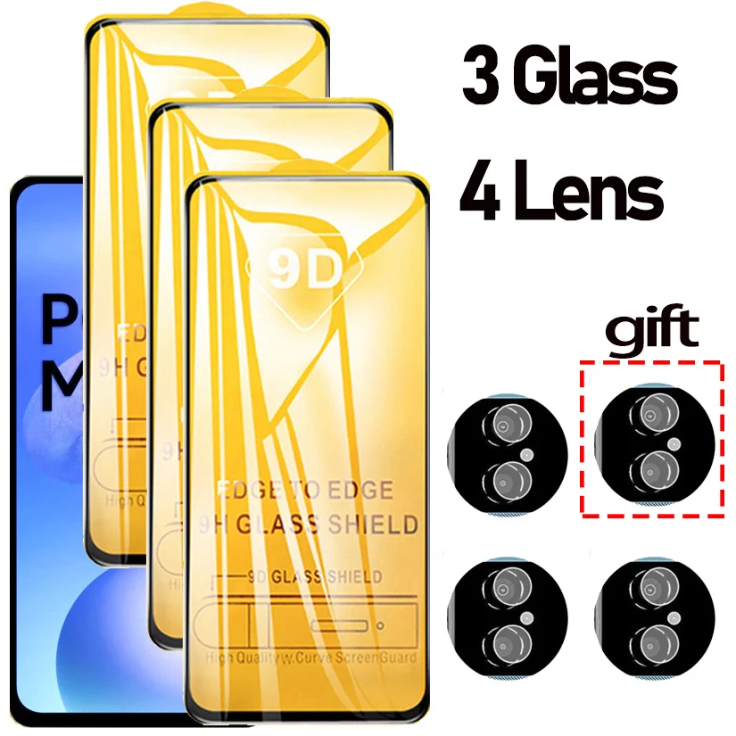

Tempered Glass Poco M4 5g Global 9D Glass Poco M4 PocoM4 Screen Protector Anti-Scratch Front Glass For Xiaomi Poco M4 2022 Film