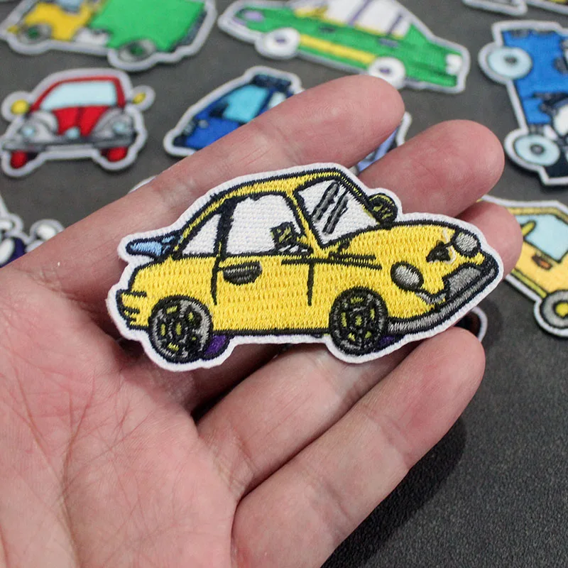 16 шт./партия Детские термоклейкие нашивки с вышивкой