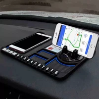 car dashboard anti slip mat auto phone holder pvc cushion for cellphone bracket coin card storage temporary parking number plate