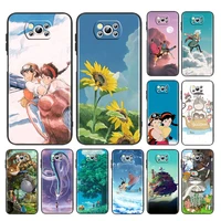Hot Anime TOTORO For Xiaomi Poco NFC Pro Mix3 Silicone Black Phone Case Cover Capa Coque Shell