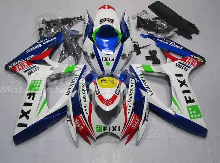

Injection New ABS aftermarket Motorcycle Fairings Kit Fit for Suzuki GSX-R 600 750 k6 k7 2006 2007 06 07 Bodywork Set FIXI