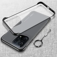 for oppo find x5 pro 5g frameless phone case for find x5 borderless matte cover with ring for find x5 pro ultra thin phone case