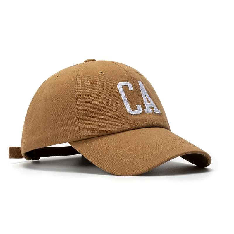 

Бейсболка Мужская/женская с вышивкой и надписью CA, модная кепка в стиле хип-хоп для отцов, кепка для рыбалки с солнцезащитным козырьком в сти...