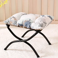portable folding stool foot rest under desk office small pouffe fabric stool nordic waiting meuble salon household furniture
