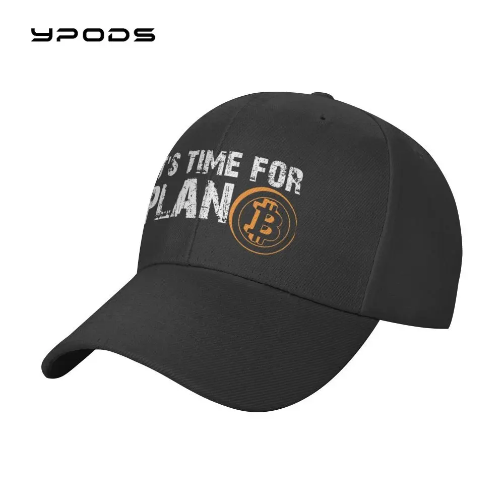 

2022 It's Time For Plan Bitcoin Baseball Cap Outdoor Cryptocurrency Blockchain Dad Hat Spring Snapback Hats Trucker Caps
