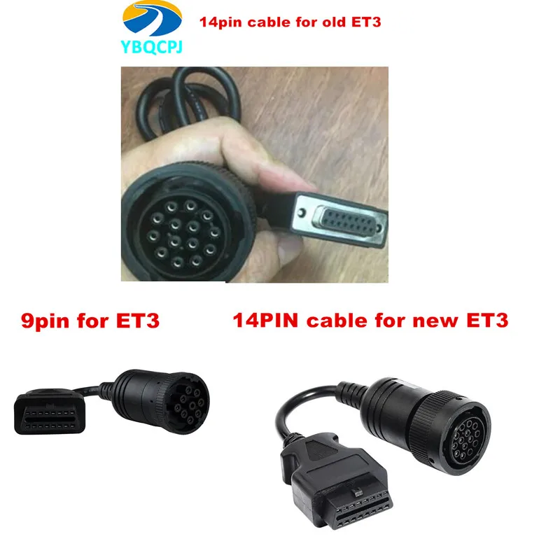 Кабель 14 контактов и 9-контактный кабель для адаптера Cat ET3 3 III ET-3 WIFI беспроводной диагностический инструмент для грузовика 317-7485