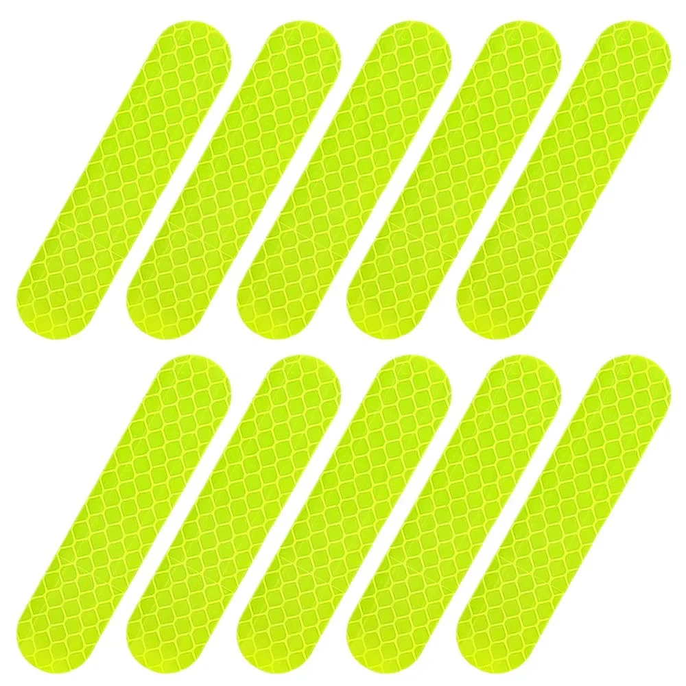 Предупреждающие светоотражающие наклейки на шлем, ночная безопасность вождения, флуоресцентные декоративные наклейки для велосипеда, мотоцикла, автомобиля, наклейки, аксессуары