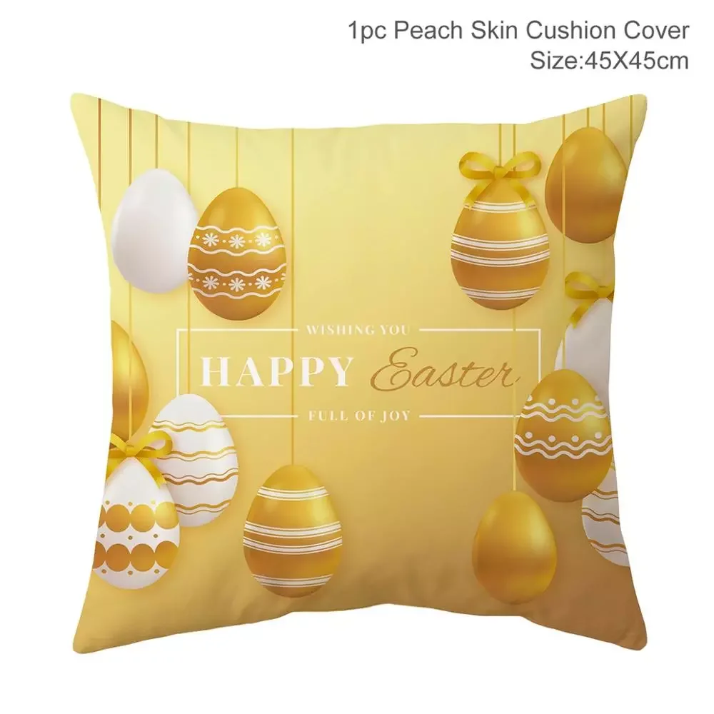 

Happy Easter Decoration For Home Easter Rabbit Eggs Pillowcase Bunny Easter Party Decoration Supplies Easter Party Favor Gift