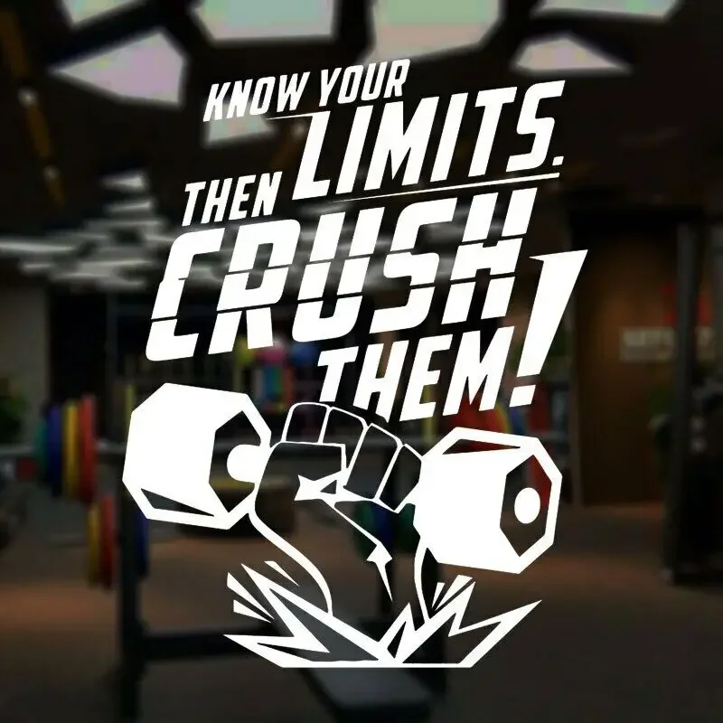 Креативный дизайн мотивационная наклейка на стену для спортзала спортивная