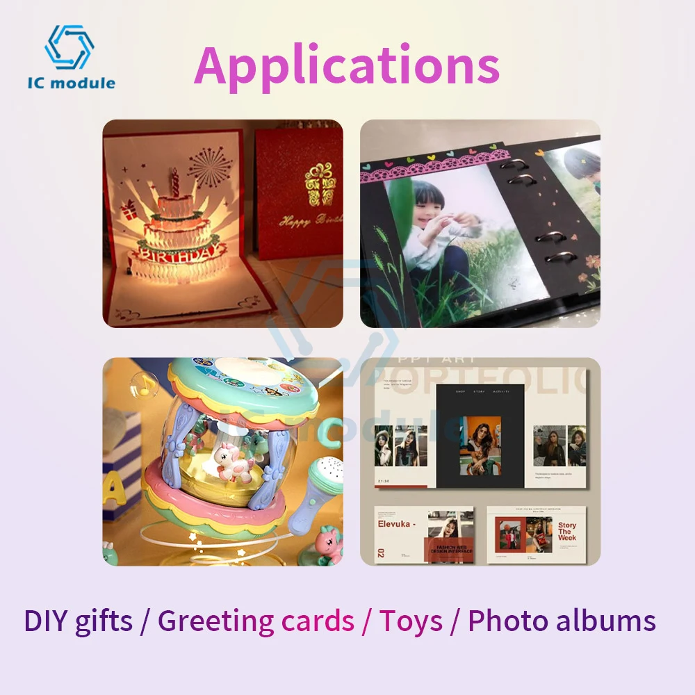 GC03 записываемый звуковой модуль 8 м MP3-кнопочное управление музыкальный