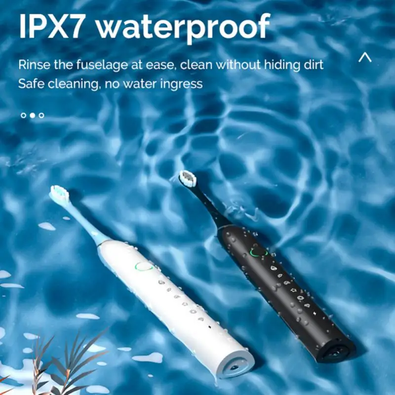 

Newest Super Sonic Electric Toothbrushes For Adults Kids Smart Rechargeable Whitening Toothbrush IPX7 With 4 Brush Heads