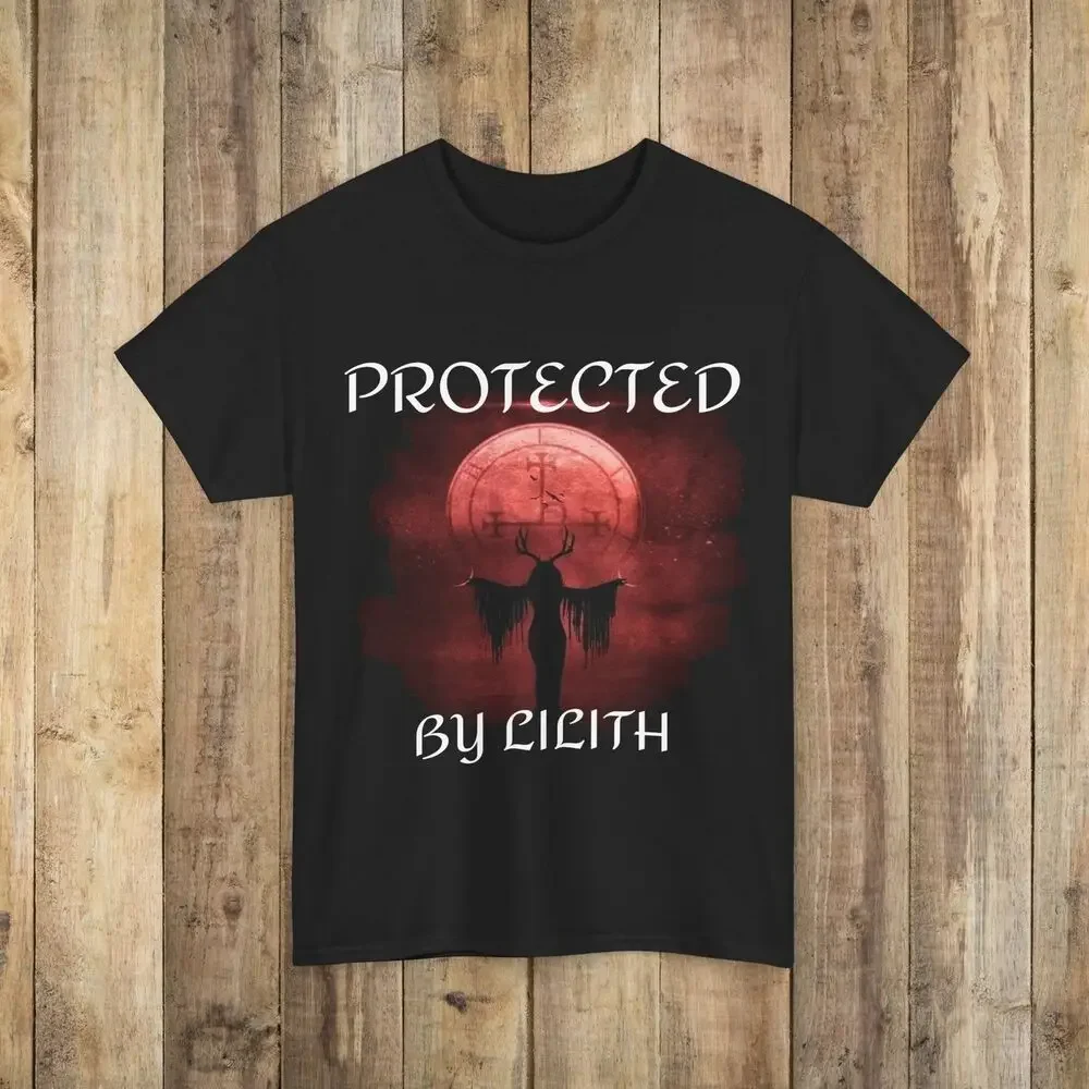 Защищенная Лилит языческая wiccan оккультная футболка футболки высокое качество 100%