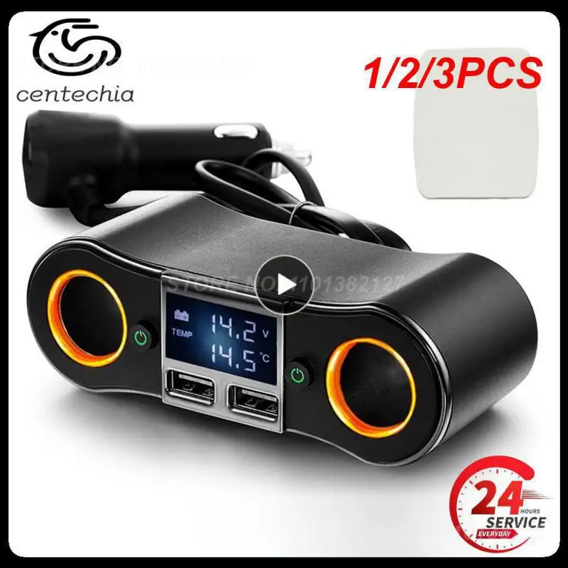 

1/2/3 шт., Автомобильный Разветвитель Прикуривателя, 12-24 В, а