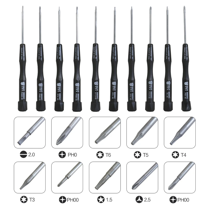 10 шт./партия, звездообразные отвертки Philips Pentagon