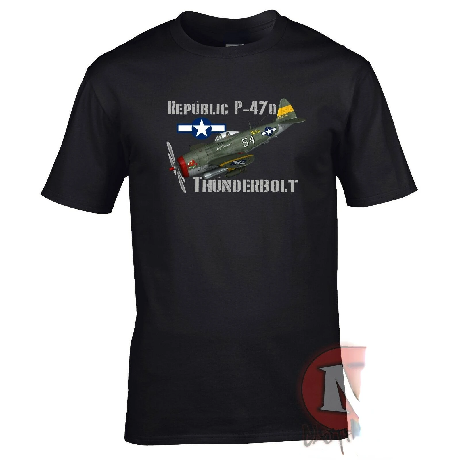 

WWII US Air Force P47 D Thunderbolt Fighter Aircraft T-Shirt. Premium Cotton Short Sleeve O-Neck Mens T Shirt New S-3XL