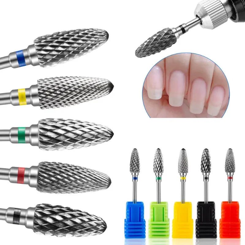 

Carbide Nail Drill Bits Rotate Electric Ceramic Milling Cutter For Manicure Gel Polish Remover Nail Files Pedicure