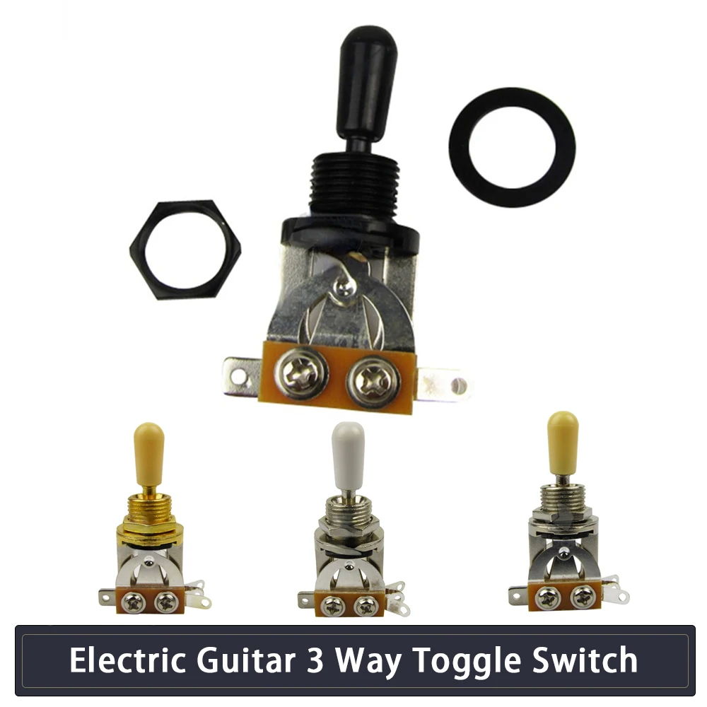 

2pcs 3 Way Electric Guitars Toggle Switch Metal Guitar Pickup Selector Switch Replacement Part for LP SG Style Electric Guitars