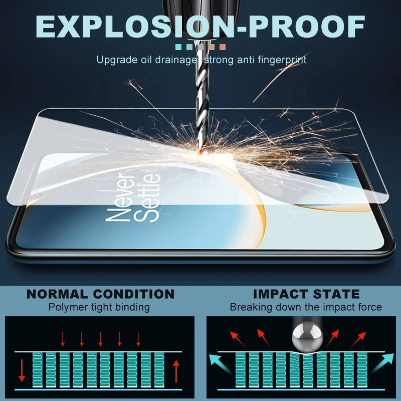 3 шт. закаленное стекло для Oneplus 7 8 9 10 Защитная пленка экрана Nord 7T 9R 9RT 10T 10R