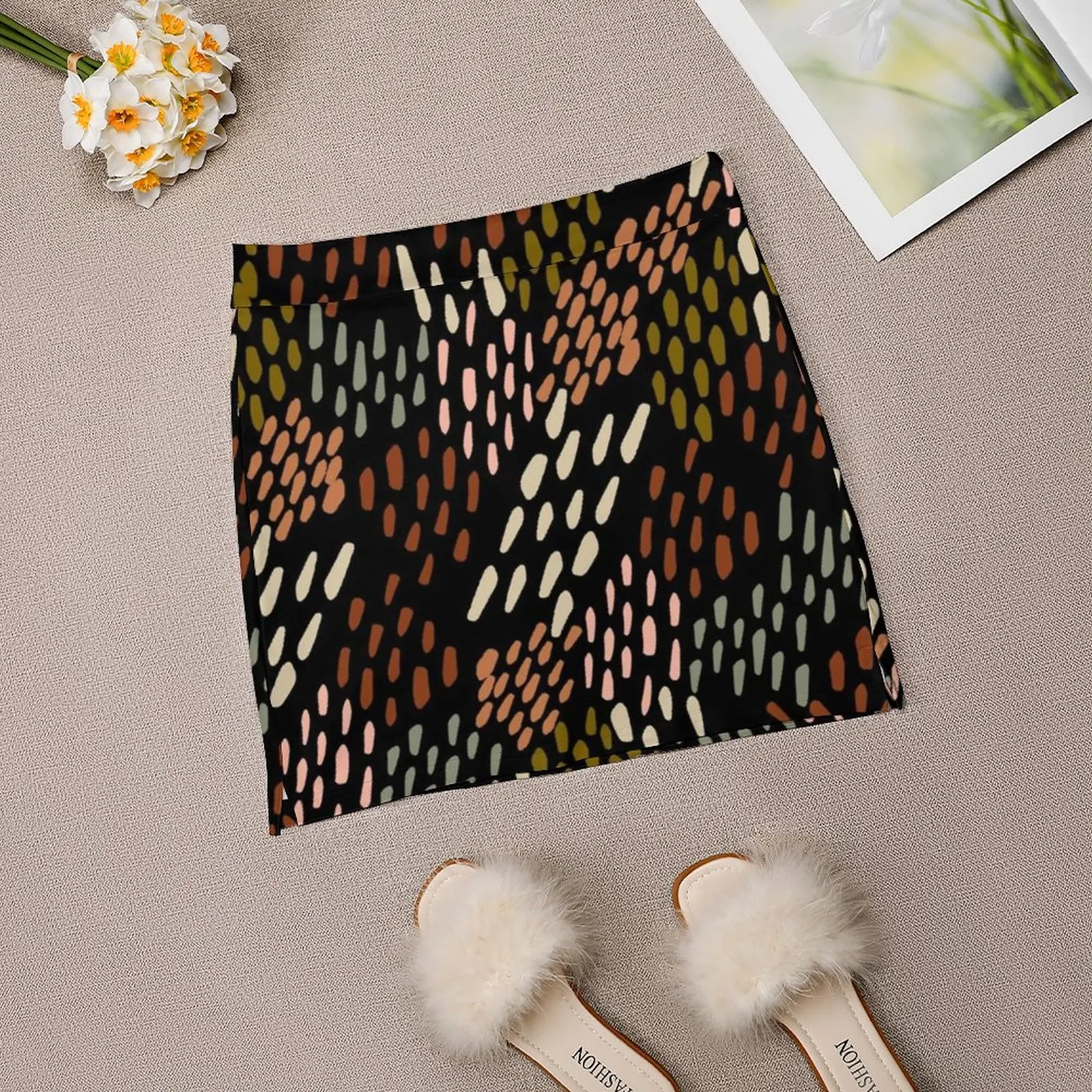 Другой узор для женской юбки Kelsi Спортивная юбка с карманом модная в Корейском