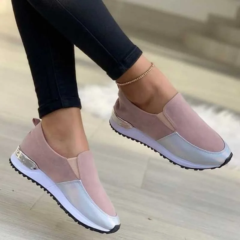 

New Women Sneaker Slip on Flat Casual Shoes Platform Sport Women's Shoes Outdoor Runing Ladies Vulcanized Shoes Zapatillas Mujer