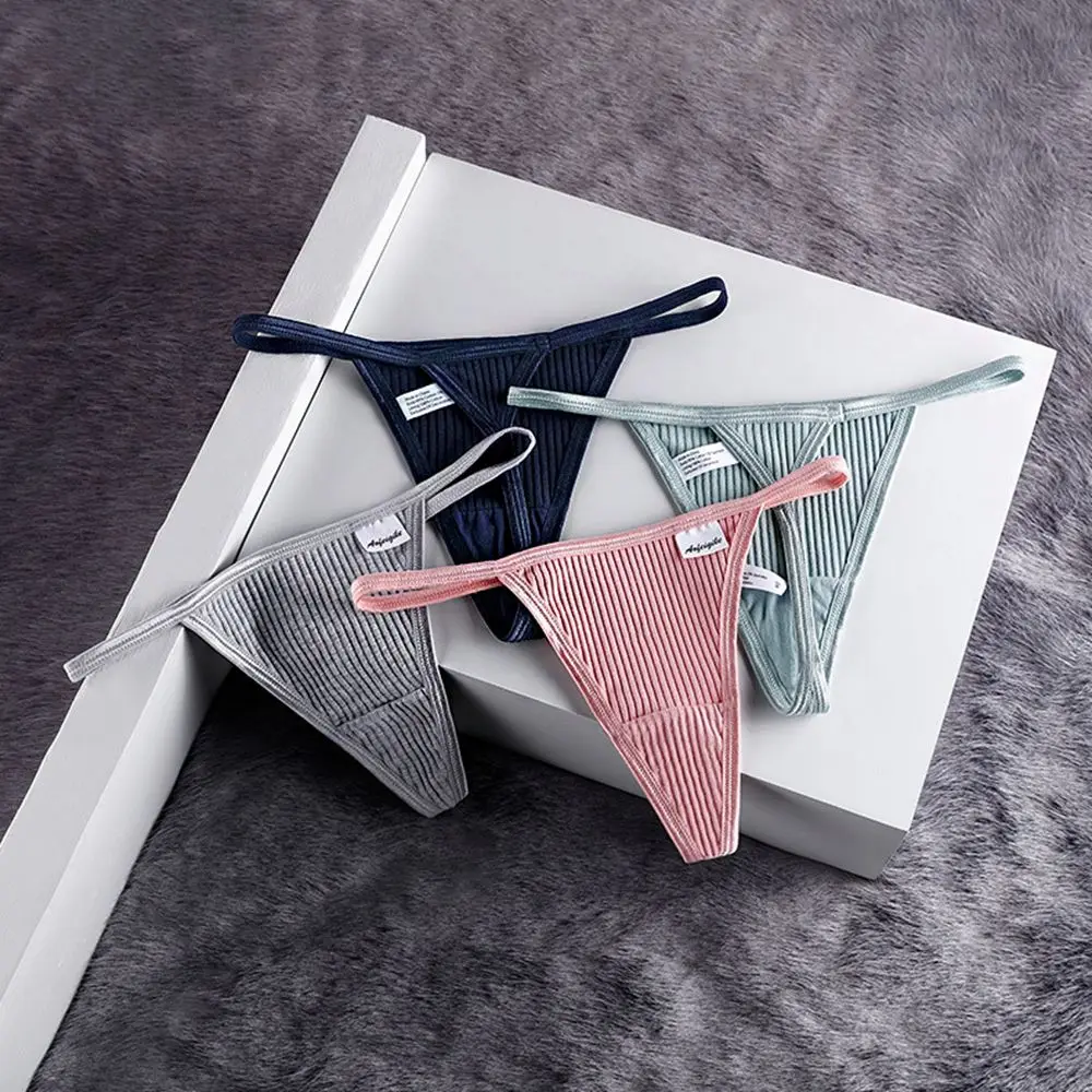 

Cotton Thong for Women Sexy Low Waist Breathable Seamless Panties G-string Lingerie Women Comfort Underwear