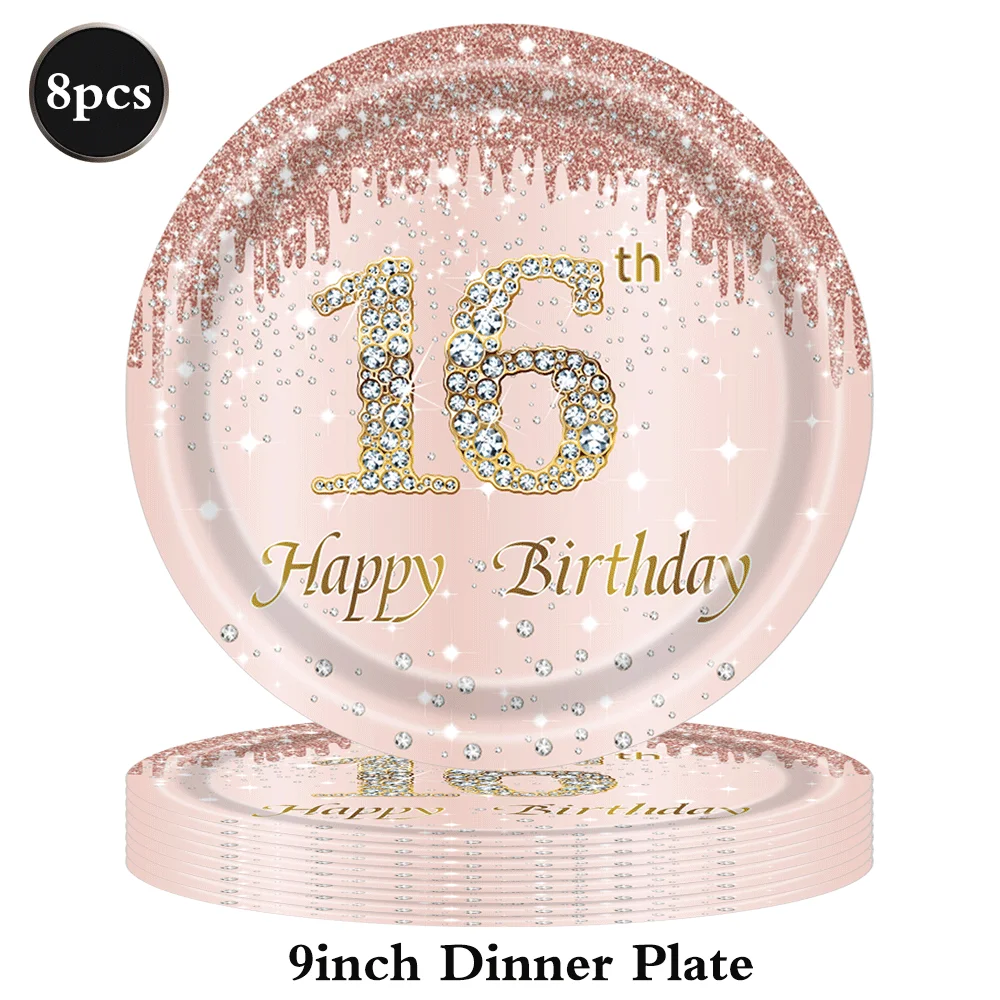 

Комплект розового золота для вечеринки Sweet 16 EsenTroye