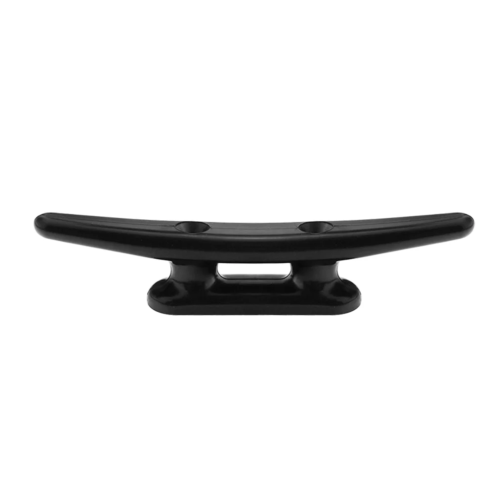 

98mm Nylon Marine Dock Cleat Horn Shape Bollard Rope Holder Black