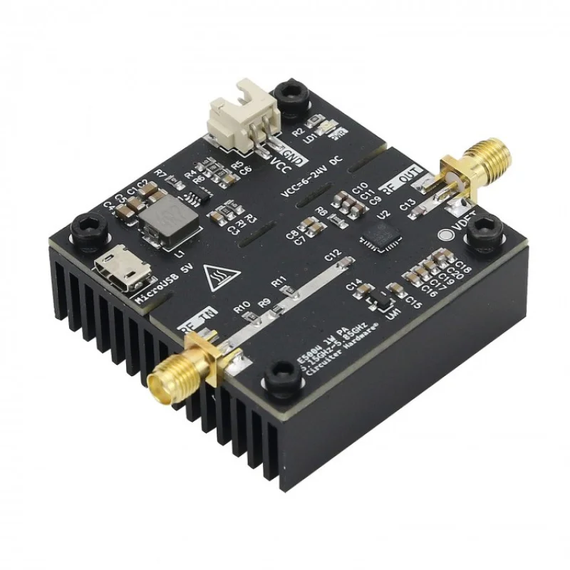 СВЧ усилитель мощности Se5004 1 Вт РЧ 5.15ghz-5. 85 ггц вход 6-23 в постоянного тока выход 30