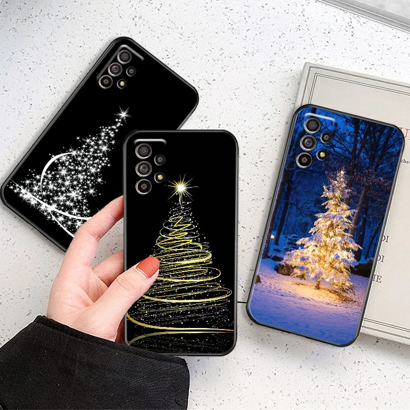 

Merry Christmas Tree Deer For Samsung Galaxy M10 M11 M12 M20 M22 M30 M30S M31 M31S M32 M51 M52 5G Phone Case Back Shell