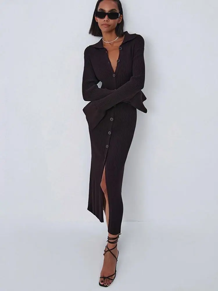 Пикантный длинный вязаный кардиган женские топы Женский Модный облегающий