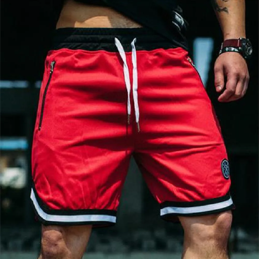 

Men's Shorts Fitness Sports Shorts Breathable Pants Summer Running Training Basketball 5-point Pants Street Hip-hop Shorts