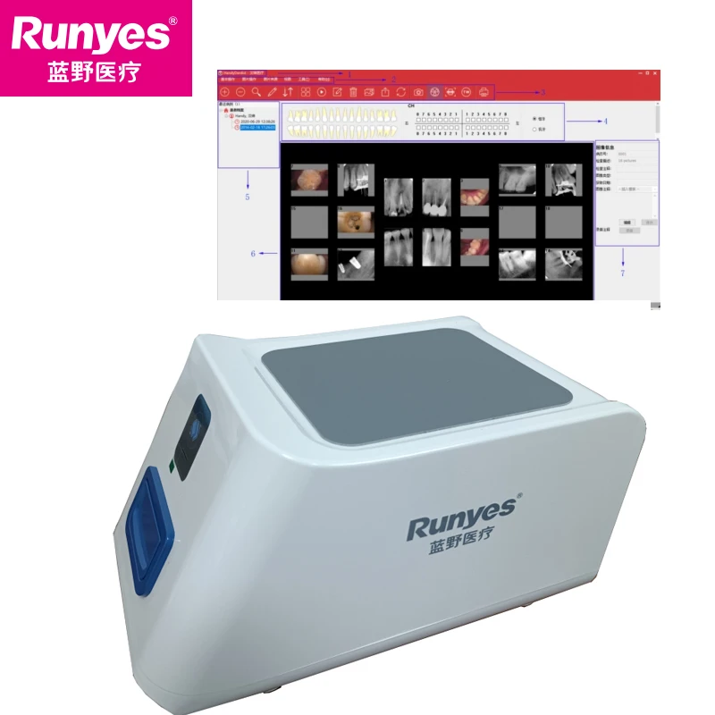 

DS630 оригинальный стоматологический рентгеновский сканер Runyes, цифровая система изображений высокого разрешения, сканер изображений PSP, Размер 0 ~ 3, плата изображений