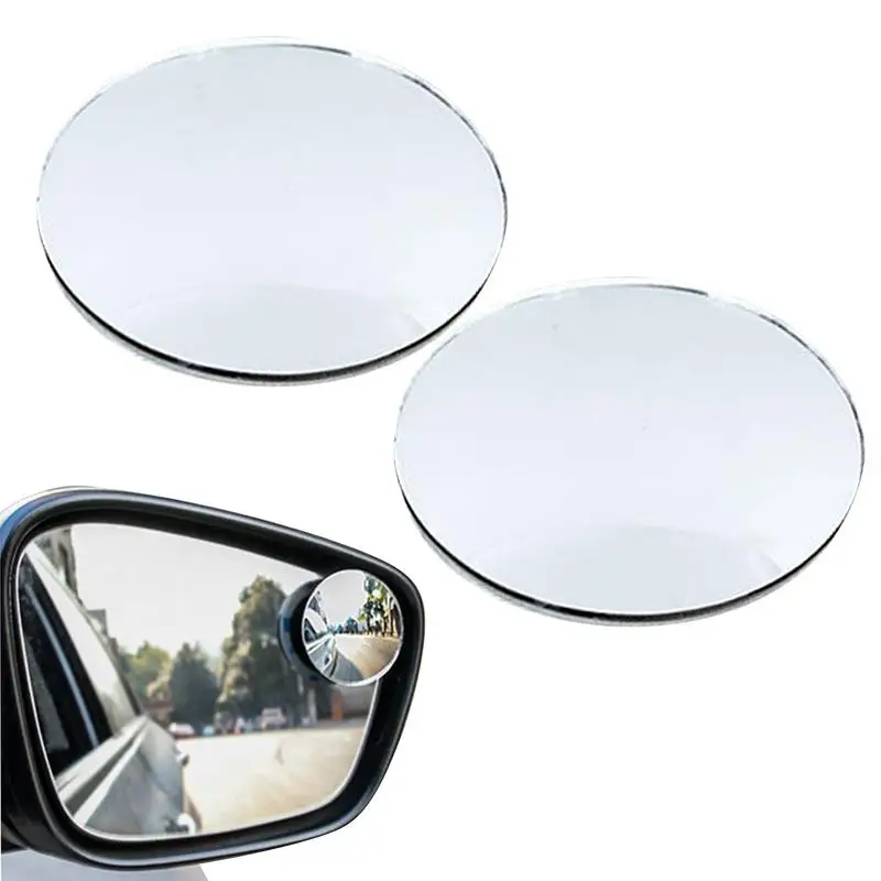 

Зеркало для слепых зон, круглое выпуклое зеркало заднего вида с поворотом на 360 градусов, Безрамное Автомобильное зеркало заднего вида для автомобилей
