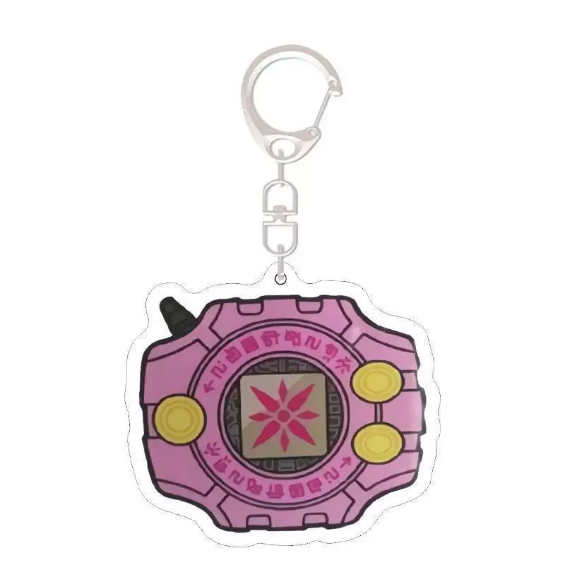 Фото Акриловый брелок-подвеска Digimon Anime Merchandise Digivice Evolution Badge, прозрачный, ручной работы, подарок для лучшего друга №4