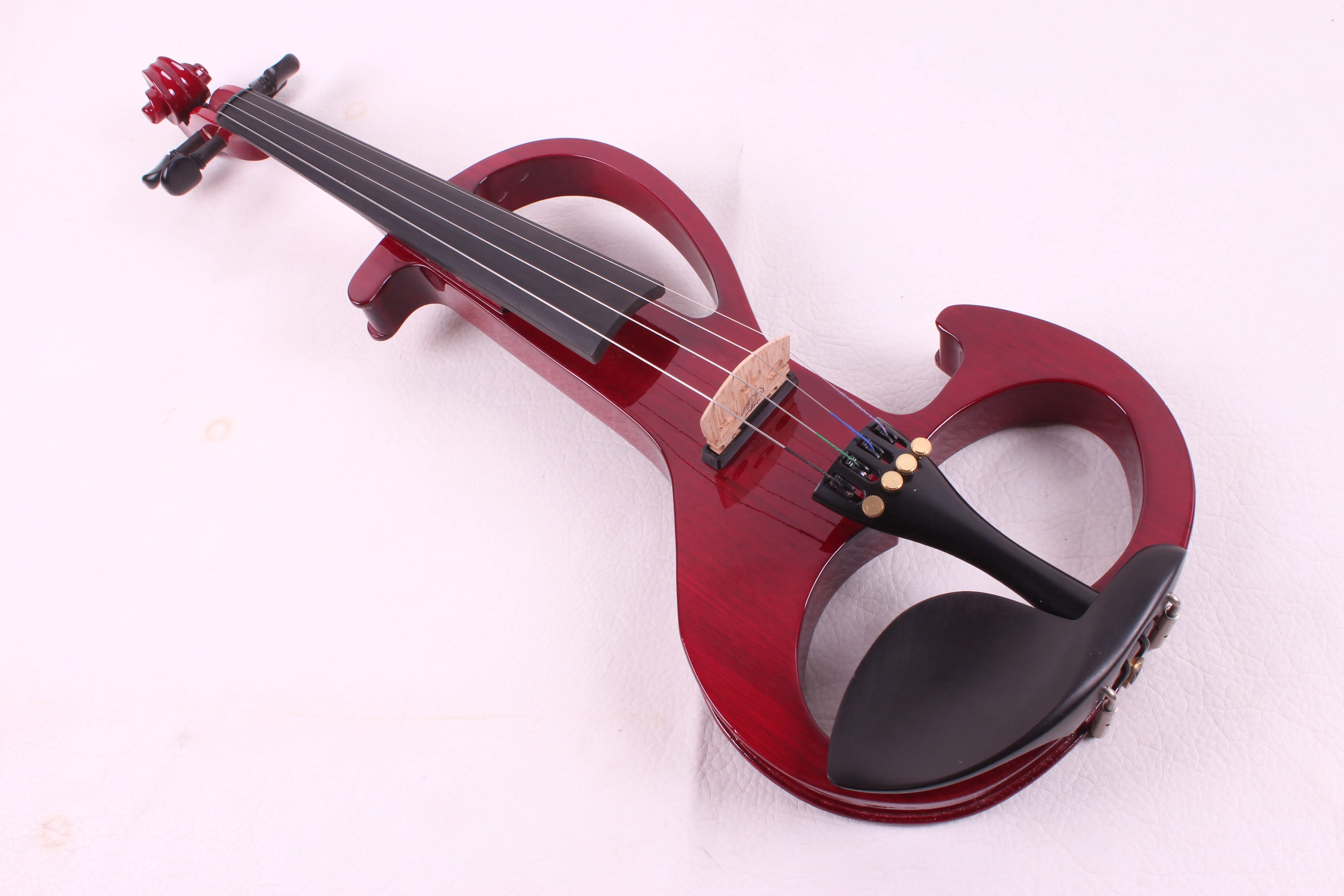 Yinfente 4 string RED Electric Тихая скрипка 4/4 натуральное дерево Бесплатный чехол + лук # EV5