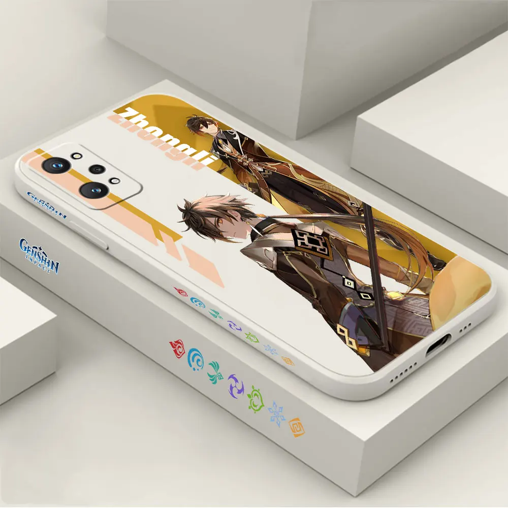 

Genshin Impact Zhongli Ningguang Case For Realme GT Neo 2 3 5 2T C21 C21Y C15 10 8 8I 7 7I 6 5 V25 V15 V13 V11 9 Pro Plus Cover