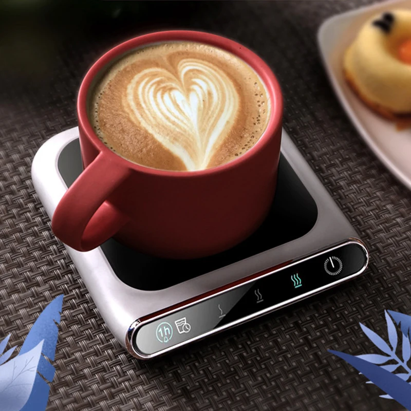 

USB Electric Powered Drink Cup Warmer Plate Constant Temperature Coaster Desktop Heated Coaster USB plug-in 55° Constant