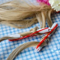 2pcs bjdjoint doll accessories hair curling iron mini bjd roman volume fake hair row three dimensional bangs shape