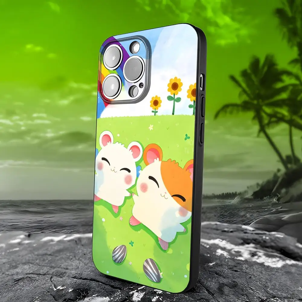 Hamtaro милый чехол для телефона IPhone 15 16 13 Pro Max 14 12 11 Xr X 8 7 6 Plus роскошный чехол-накладка