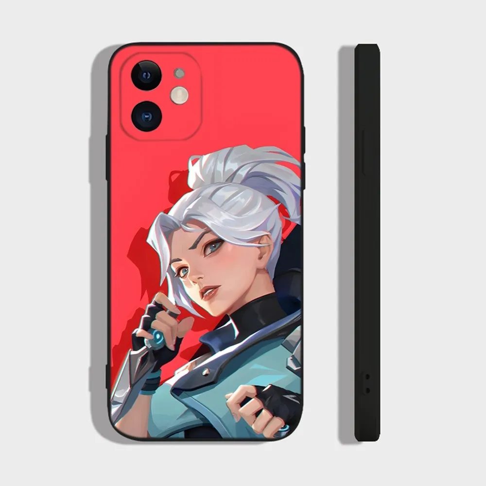 Game J-Jett Valorant Phone Case For iPhone 16 15 14 13 12 11 Plus Pro Max XR XS X 7 8 SE Mini Silicone Soft