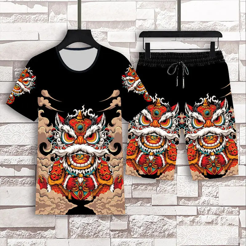 

Мужская футболка с коротким рукавом, шорты с коротким рукавом